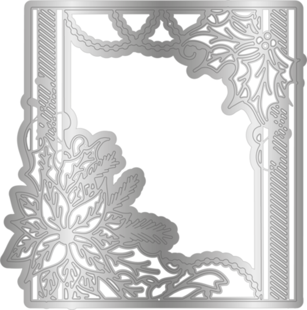 Gemini Decorative Frame Stamp & Die Christmas Foliage (GEM-STD-DF-CHFO) Gemini Decorative Frame Stamp & Die Christmas Foliage (GEM-STD-DF-CHFO)