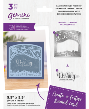 Gemini Decorative Frame Stamp & Die Dashing Through the Snow (GEM-STD-DF-DTTS) Gemini Decorative Frame Stamp & Die Dashing Through the Snow (GEM-STD-DF-DTTS)