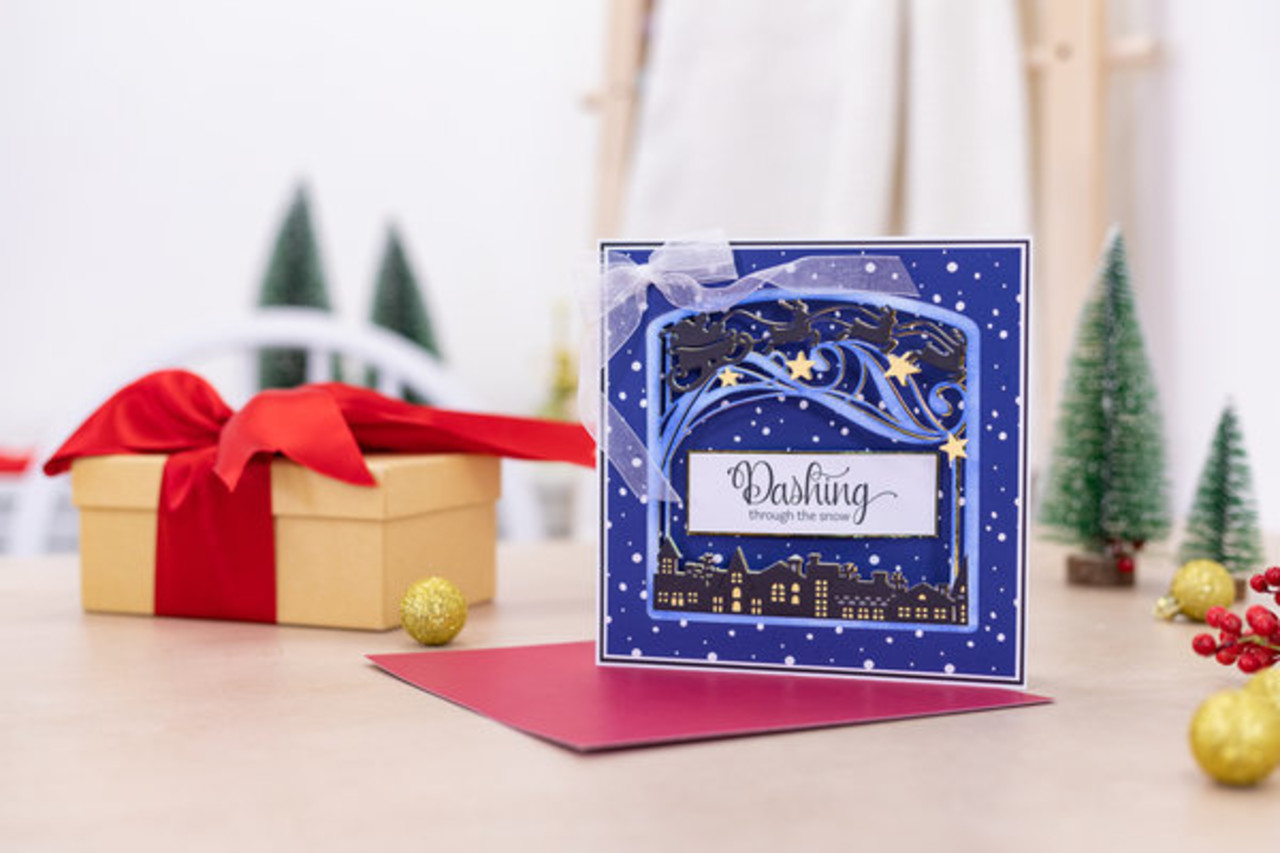 Gemini Decorative Frame Stamp & Die Dashing Through the Snow (GEM-STD-DF-DTTS) Gemini Decorative Frame Stamp & Die Dashing Through the Snow (GEM-STD-DF-DTTS)