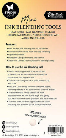 Studio Light Ink Blending Tools + 3 Replacement Foam Pads (SL-ES-INKAP03) Studio Light Ink Blending Tools + 3 Replacement Foam Pads (SL-ES-INKAP03)