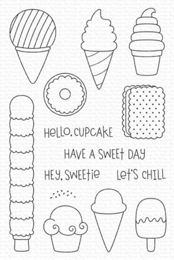 My Favorite Things Sweet Treats Clear Stamps (MSTN-010)
