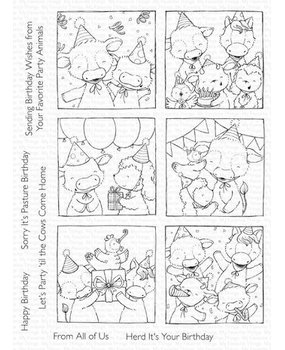 My Favorite Things Happy Birthday Herd Clear Stamps (SY-48)