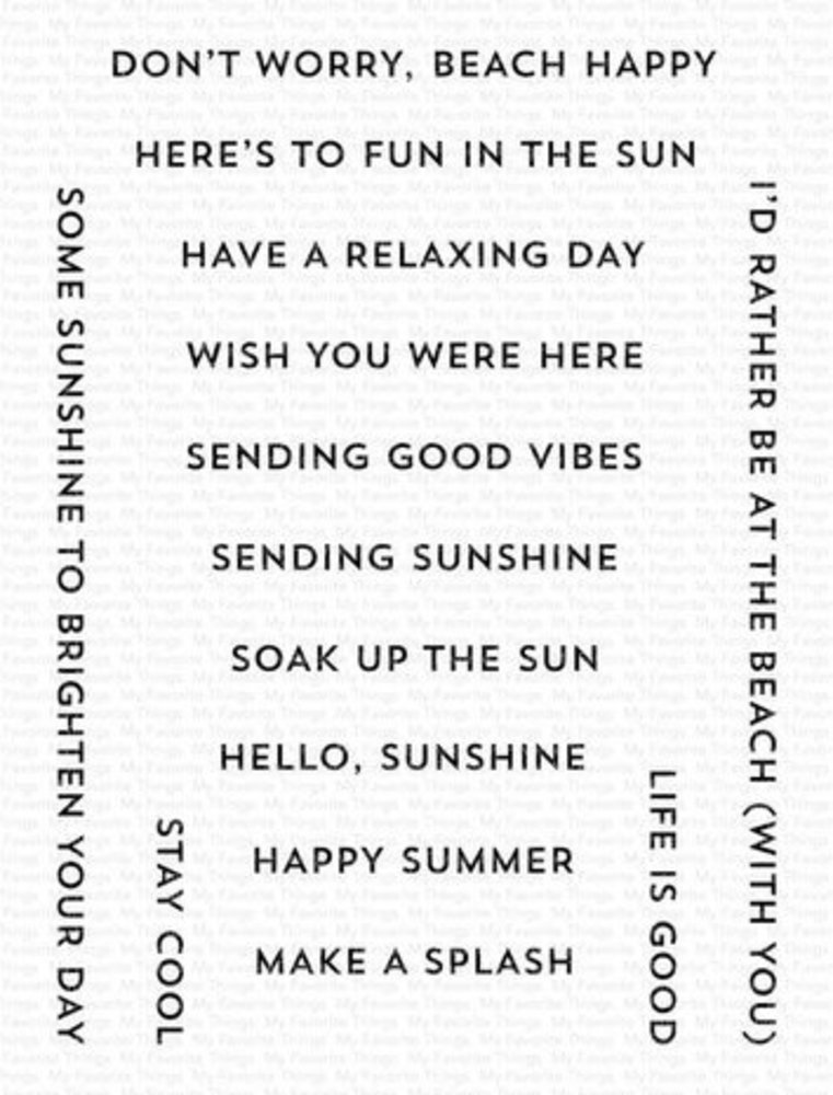 My Favorite Things Itty Bitty Summer Clear Stamps (CS-697)