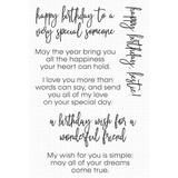 My Favorite Things Inside & Out Birthday Greetings Clear Stamps (CS-702)