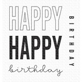 My Favorite Things Happy Happy Birthday Clear Stamps (CS-703)