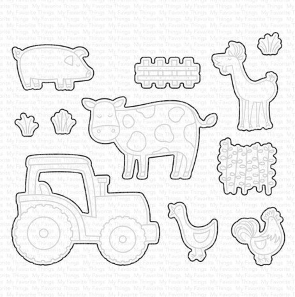 My Favorite Things Die-namics Farm-tastic Friends (MFT-2317) My Favorite Things Die-namics Farm-tastic Friends (MFT-2317)