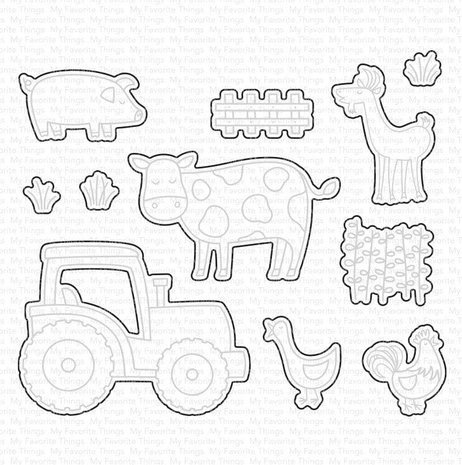 My Favorite Things Die-namics Farm-tastic Friends (MFT-2317) My Favorite Things Die-namics Farm-tastic Friends (MFT-2317)