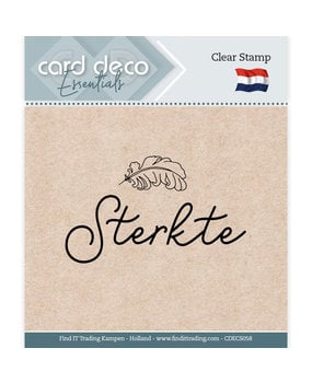 Card Deco Clear Stamp Sterkte (CDECS058)