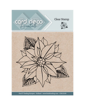 Card Deco Clear Stamp Christmas Flower (CDECS109)