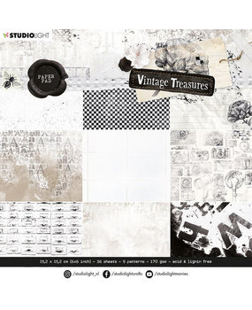 Studio Light Vintage Treasures 6x6 Inch Paper Pad (SL-VT-PP43)