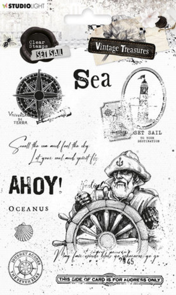 Studio Light Vintage Treasures Clear Stamps Sail (SL-VT-STAMP250)
