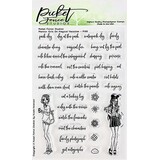 Picket Fence Studios Planner Girls on Magical Vacation Clear Stamps (P-106)