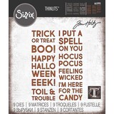 Sizzix Thinlits Die Set Bold Text Halloween (665995)
