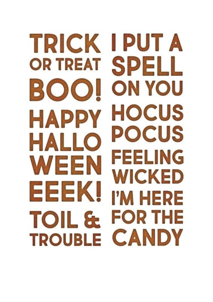 Sizzix Thinlits Die Set Bold Text Halloween (665995) Sizzix Thinlits Die Set Bold Text Halloween (665995)