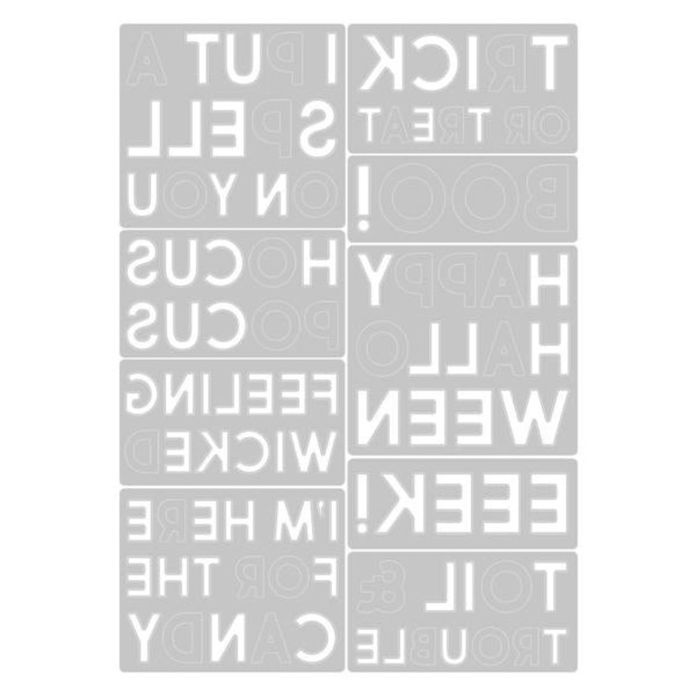 Sizzix Thinlits Die Set Bold Text Halloween (665995) Sizzix Thinlits Die Set Bold Text Halloween (665995)