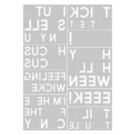 Sizzix Thinlits Die Set Bold Text Halloween (665995) Sizzix Thinlits Die Set Bold Text Halloween (665995)