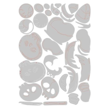 Sizzix Thinlits Die Set Trick or Treat Colorized (666002)