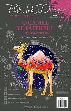 Pink Ink Designs Christmas Series O Camel Ye Faithful A5 Clear Stamps (PI177)