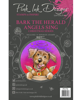 Pink Ink Designs Christmas Series Bark The Herald Angels Sing A5 Clear Stamps (PI178) Pink Ink Designs Christmas Series Bark The Herald Angels Sing A5 Clear Stamps (PI178)