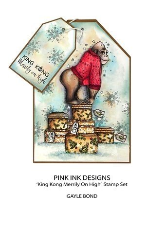 Pink Ink Designs Christmas Series King Kong Merrily On High A5 Clear Stamps (PI180) Pink Ink Designs Christmas Series King Kong Merrily On High A5 Clear Stamps (PI180)