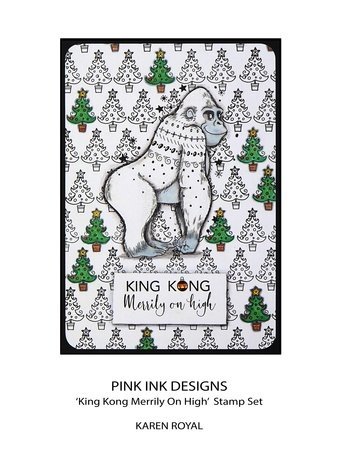 Pink Ink Designs Christmas Series King Kong Merrily On High A5 Clear Stamps (PI180) Pink Ink Designs Christmas Series King Kong Merrily On High A5 Clear Stamps (PI180)