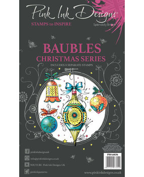 Pink Ink Designs Christmas Series Baubles A6 Clear Stamps (PI0A6036) Pink Ink Designs Christmas Series Baubles A6 Clear Stamps (PI0A6036)