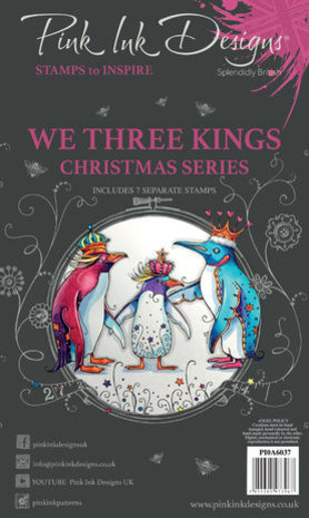 Pink Ink Designs Christmas Series We Three Kings A6 Clear Stamps (PI0A6037)