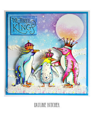 Pink Ink Designs Christmas Series We Three Kings A6 Clear Stamps (PI0A6037)