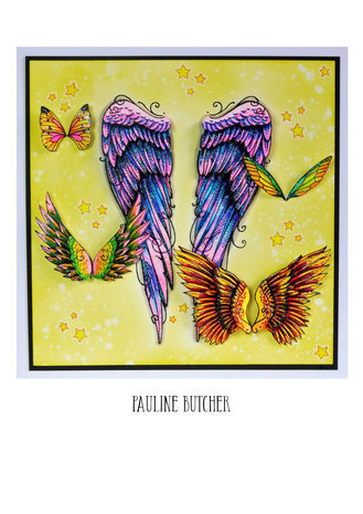 Pink Ink Designs Wings Series Flying High A6 Clear Stamps (PI0A6038)