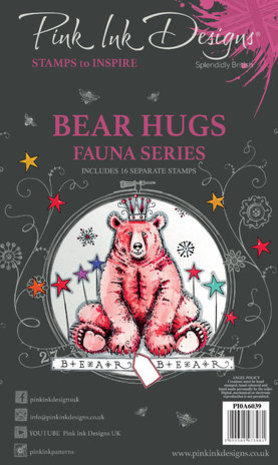 Pink Ink Designs Fauna Series Bear Hugs A6 Clear Stamps (PI0A6039) Pink Ink Designs Fauna Series Bear Hugs A6 Clear Stamps (PI0A6039)