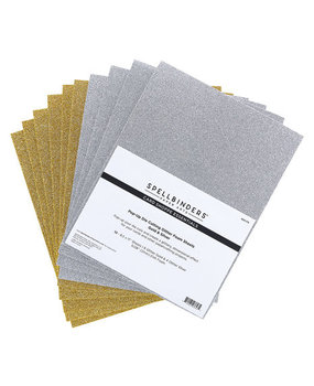Spellbinders Pop-Up Die Cutting Glitter Foam Sheets Gold & Silver (SCS-173) Spellbinders Pop-Up Die Cutting Glitter Foam Sheets Gold & Silver (SCS-173)