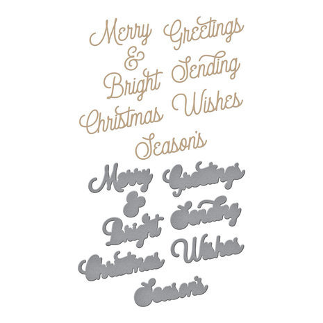 Spellbinders Glimmer Greetings Merry Glimmer Sentiments Glimmer Hot Foil Plate & Die (GLP-346) Spellbinders Glimmer Greetings Merry Glimmer Sentiments Glimmer Hot Foil Plate & Die (GLP-346)