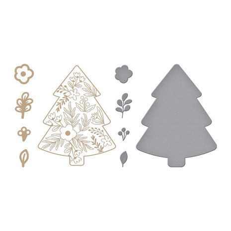 Spellbinders Glimmer Greetings Blooming Tree Glimmer Hot Foil Plate & Die (GLP-350) Spellbinders Glimmer Greetings Blooming Tree Glimmer Hot Foil Plate & Die (GLP-350)