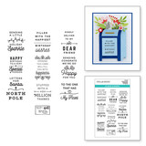 Spellbinders Parcel & Post Sentiments Clear Stamp (STP-144)