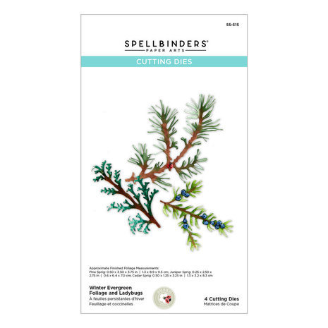 Spellbinders Winter Garden Snijmal Winter Evergreen Foliage and Ladybugs (S5-515) Spellbinders Winter Garden Snijmal Winter Evergreen Foliage and Ladybugs (S5-515)