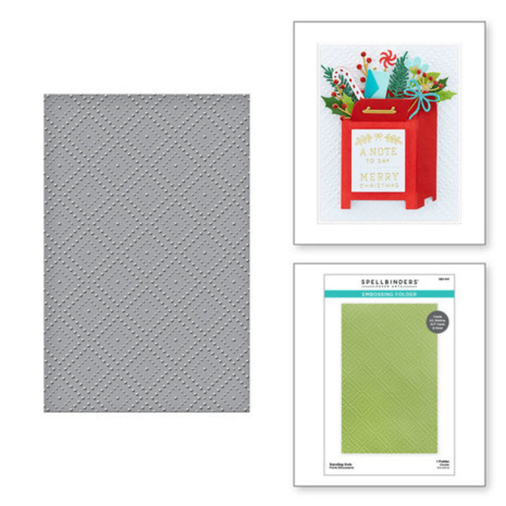 Spellbinders Celebrate the Season Dazzling Dots Embossing Folder (SES-041) Spellbinders Celebrate the Season Dazzling Dots Embossing Folder (SES-041)