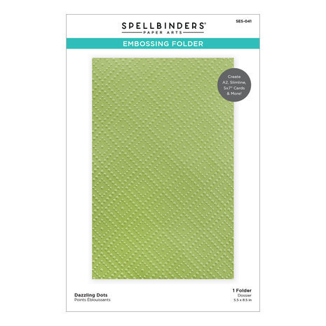 Spellbinders Celebrate the Season Dazzling Dots Embossing Folder (SES-041) Spellbinders Celebrate the Season Dazzling Dots Embossing Folder (SES-041)