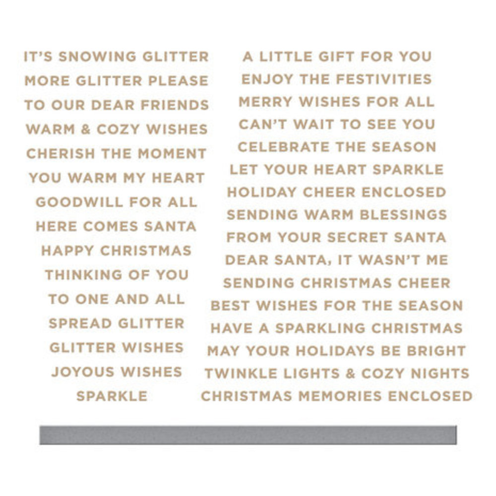 Spellbinders Celebrate the Season Glitter Wishes Glimmer Hot Foil Plate & Die (GLP-347) Spellbinders Celebrate the Season Glitter Wishes Glimmer Hot Foil Plate & Die (GLP-347)