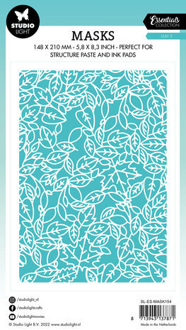 Studio Light Essentials Leaf It A5 Masking Stencil (SL-ES-MASK154) Studio Light Essentials Leaf It A5 Masking Stencil (SL-ES-MASK154)