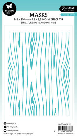 Studio Light Essentials Wood Grain A5 Masking Stencil (SL-ES-MASK155) Studio Light Essentials Wood Grain A5 Masking Stencil (SL-ES-MASK155)