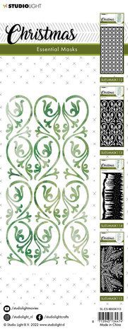 Studio Light Christmas Slimline Swirly Masking Stencil (SL-ES-MASK113) Studio Light Christmas Slimline Swirly Masking Stencil (SL-ES-MASK113)