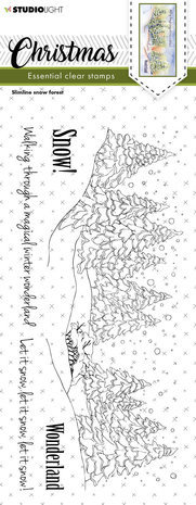 Studio Light Christmas Slimline Snow Forest Clear Stamp (SL-ES-STAMP242)