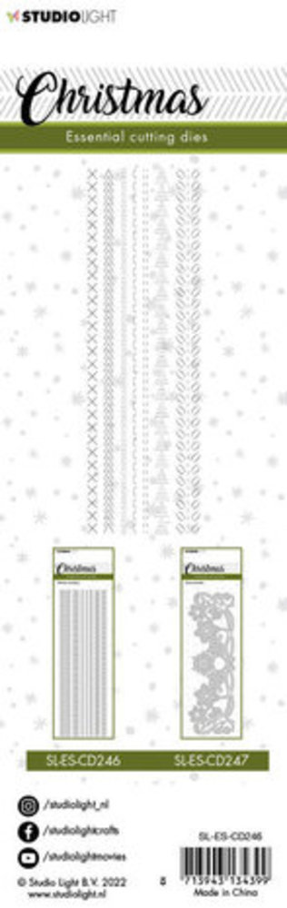 Studio Light Christmas Snijmal Stitches Borders (SL-ES-CD246) Studio Light Christmas Snijmal Stitches Borders (SL-ES-CD246)