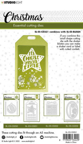 Studio Light Christmas Snijmal Tag Shaker (SL-ES-CD251) Studio Light Christmas Snijmal Tag Shaker (SL-ES-CD251)