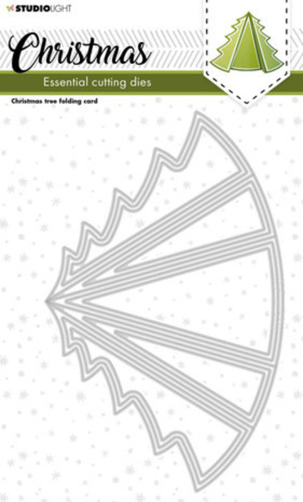 Studio Light Christmas Snijmal Tree Folding Card (SL-ES-CD254) Studio Light Christmas Snijmal Tree Folding Card (SL-ES-CD254)