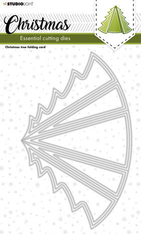 Studio Light Christmas Snijmal Tree Folding Card (SL-ES-CD254) Studio Light Christmas Snijmal Tree Folding Card (SL-ES-CD254)