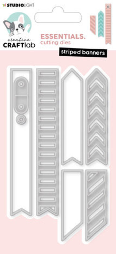 Creative Craftlab Essentials Dies Striped Banners (CCL-ES-CD390)