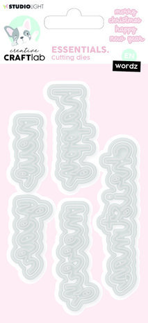 Creative Craftlab Essentials Dies Wordz Merry Christmas Happy New Year (CCL-ES-CD396)