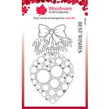 Woodware Big Bubble Bauble Best Wishes Clear Stamps (JGS814)