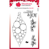 Woodware Big Bubble Bauble Joy Clear Stamps (JGS816)